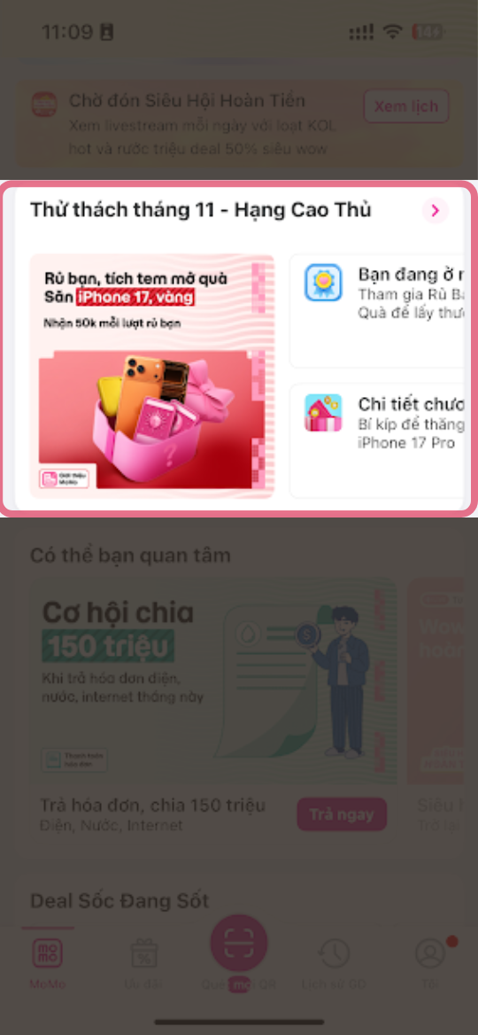 Thực hiện thêm 1 giao dịch thứ 2, khác với giao dịch trước đó để thăng hạng Cao Thủ