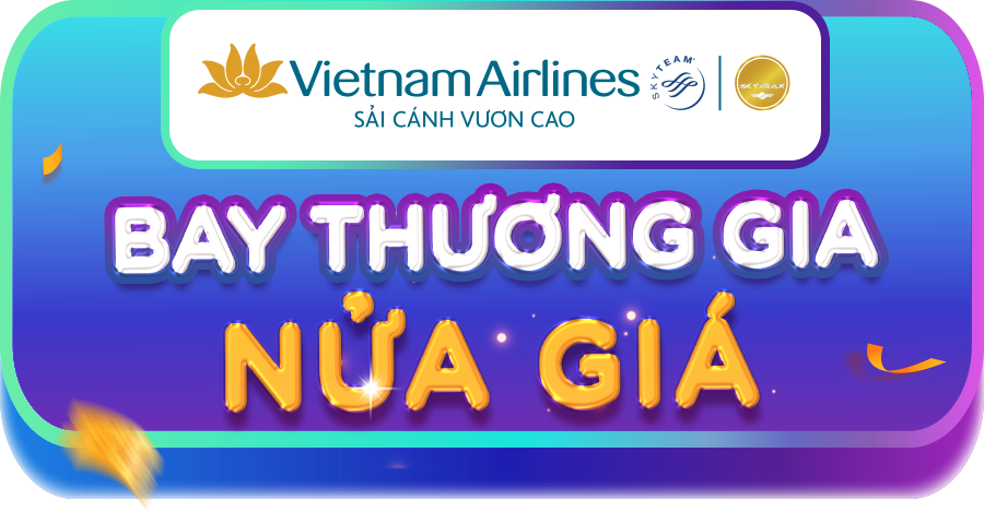 Bay thương gia chỉ nửa giá: Vietnam Airlines tài trợ deal cực hào phóng trên M-Shock!