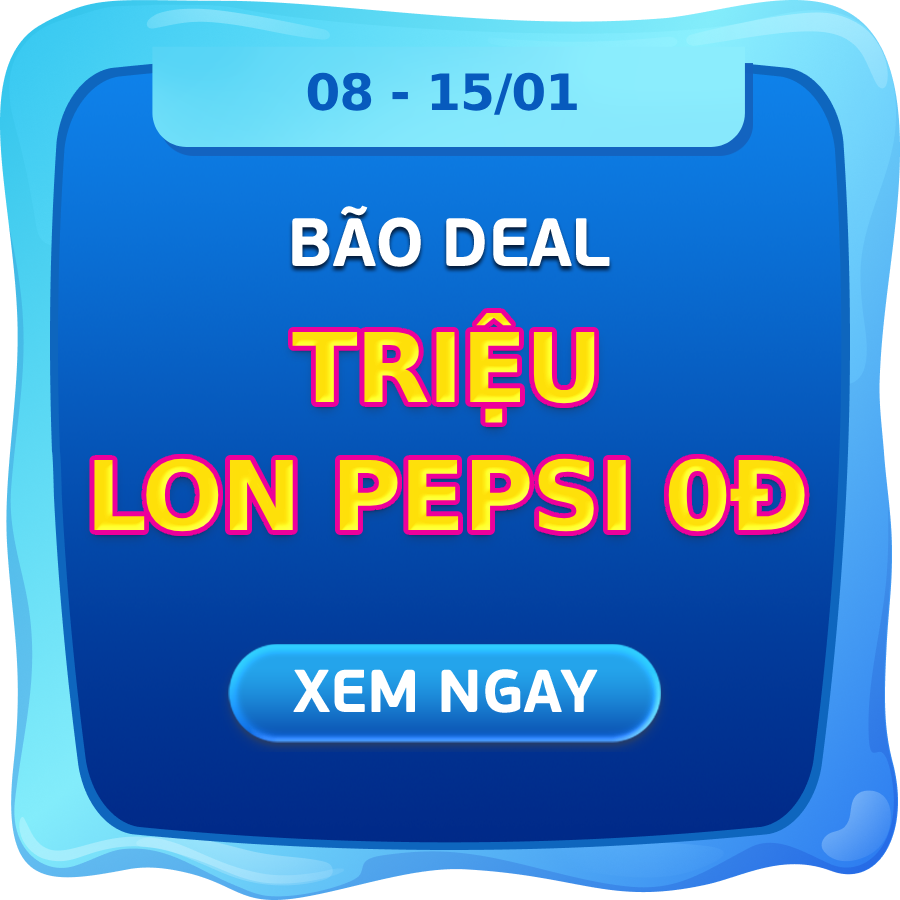 Bão Deal Triệu Lon Pepsi 0Đ
