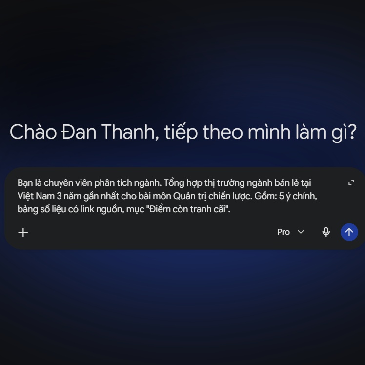 <p>Bước 1 · Soạn prompt đủ 4 phần</p>